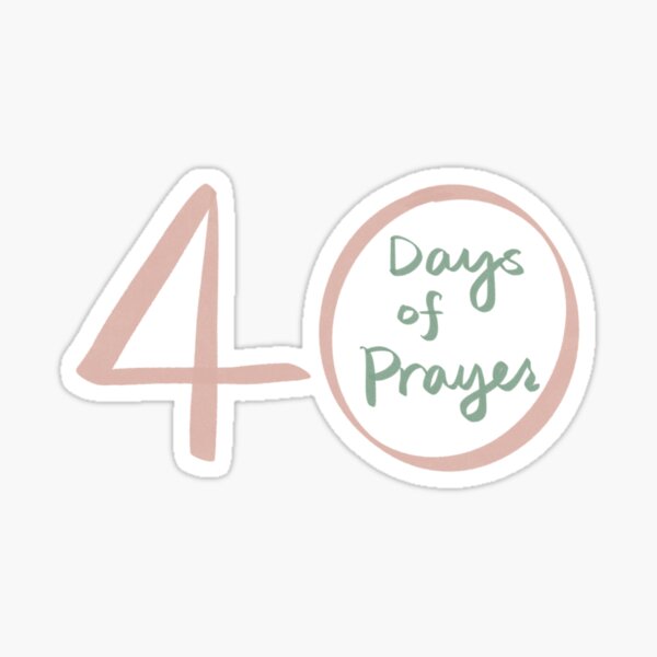 40 Days of Prayer Decals (Pack of 10)