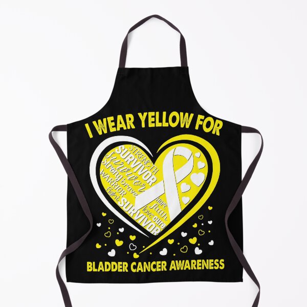 Item preview, I Wear Yellow For Bladder Cancer Survivor Heart Ribbon designed and sold by heppenp.