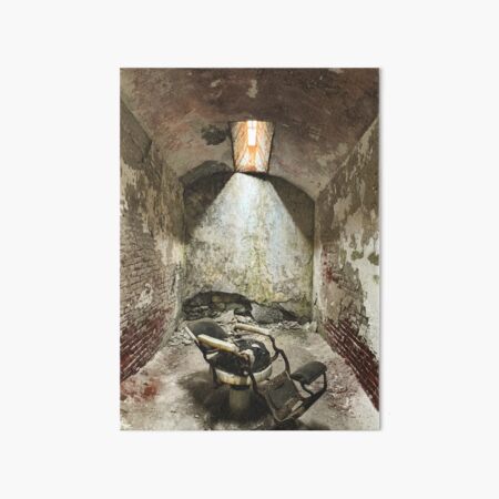Abandoned Prison Chair. Art Board Print
