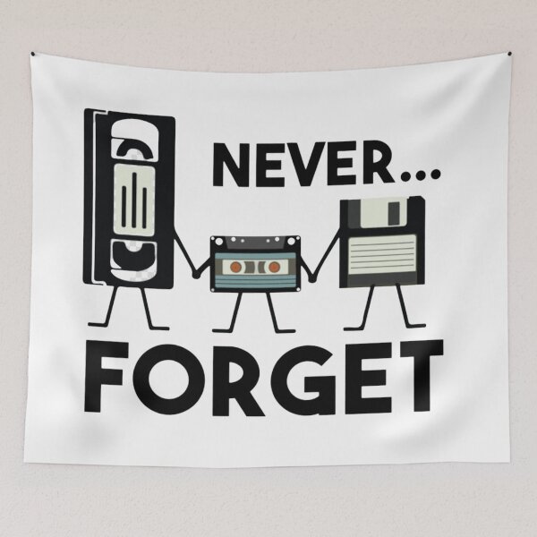 Item preview, Never Forget retro designed and sold by Makisat.