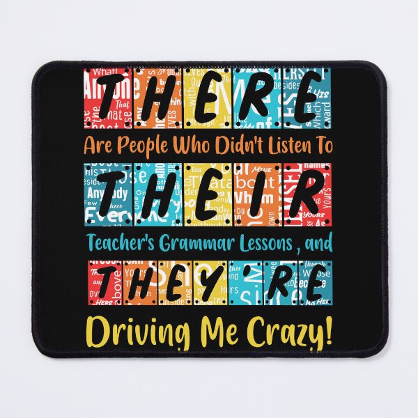Item preview, There Their They're English Grammar Funny Teacher designed and sold by Magik-Art.