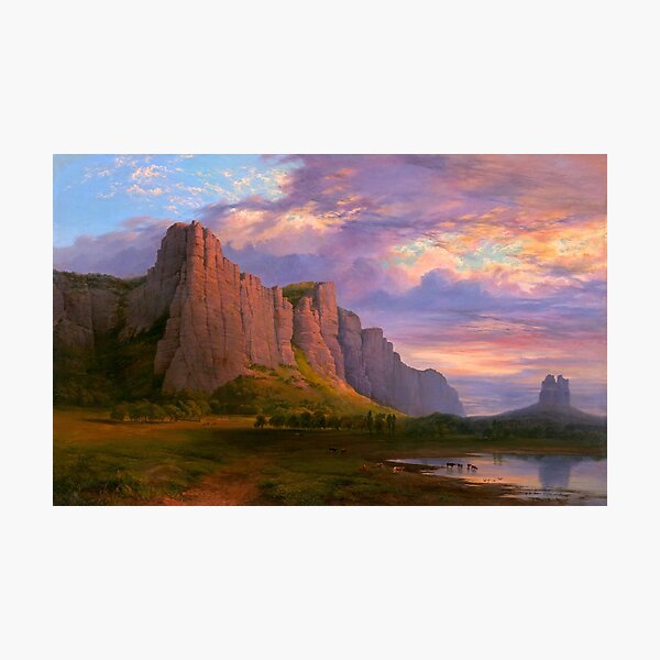 Item preview, Nicholas Chevalier - Mount Arapiles and the Mitre Rock - 1863 designed and sold by Geraldo Garcia.