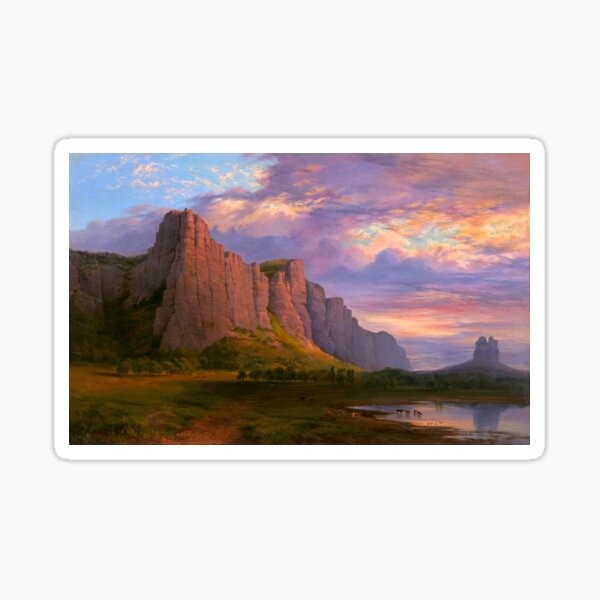 Item preview, Nicholas Chevalier - Mount Arapiles and the Mitre Rock - 1863 designed and sold by Geraldo Garcia.