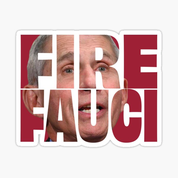 Fire Fauci Color Sticker