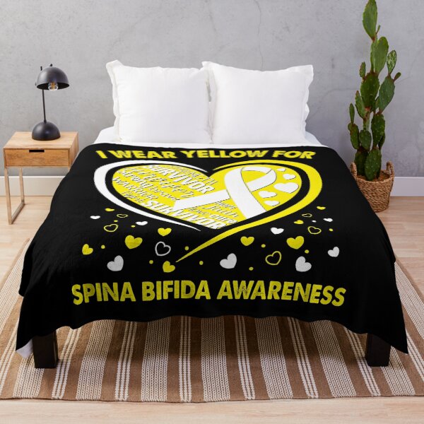 Item preview, I Wear Yellow For Spina Bifida Survivor Heart Ribbon designed and sold by heppenp.