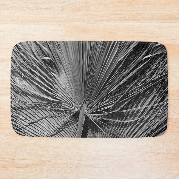 Item preview, Tropical palm tree leaves pattern in black and white designed and sold by Dinashop.