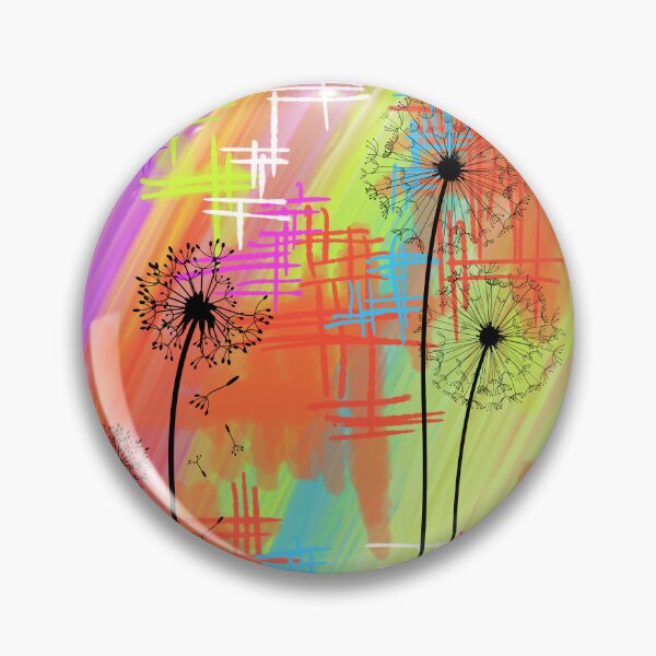 Item preview, Colorful Dandelions in the wind designed and sold by Layla Art.