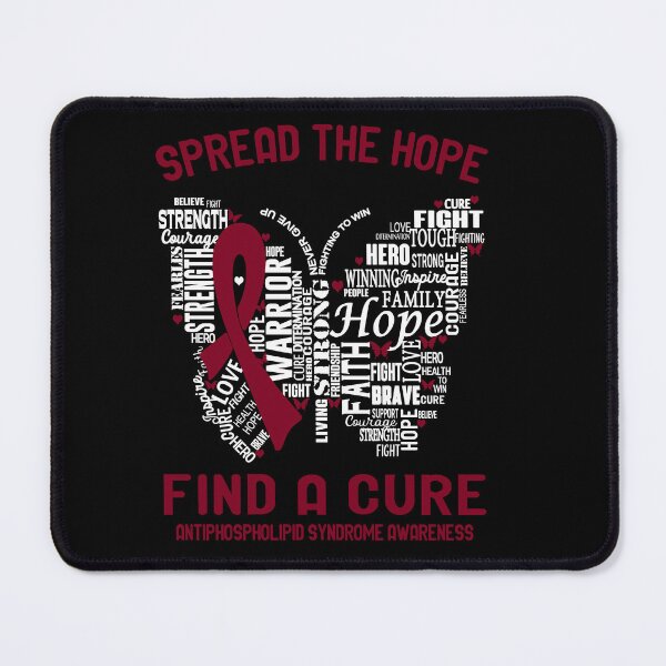 Item preview, Butterfly Ribbon Spread The Hope Find A Cure Antiphospholipid Syndrome Awareness designed and sold by Tadmab.