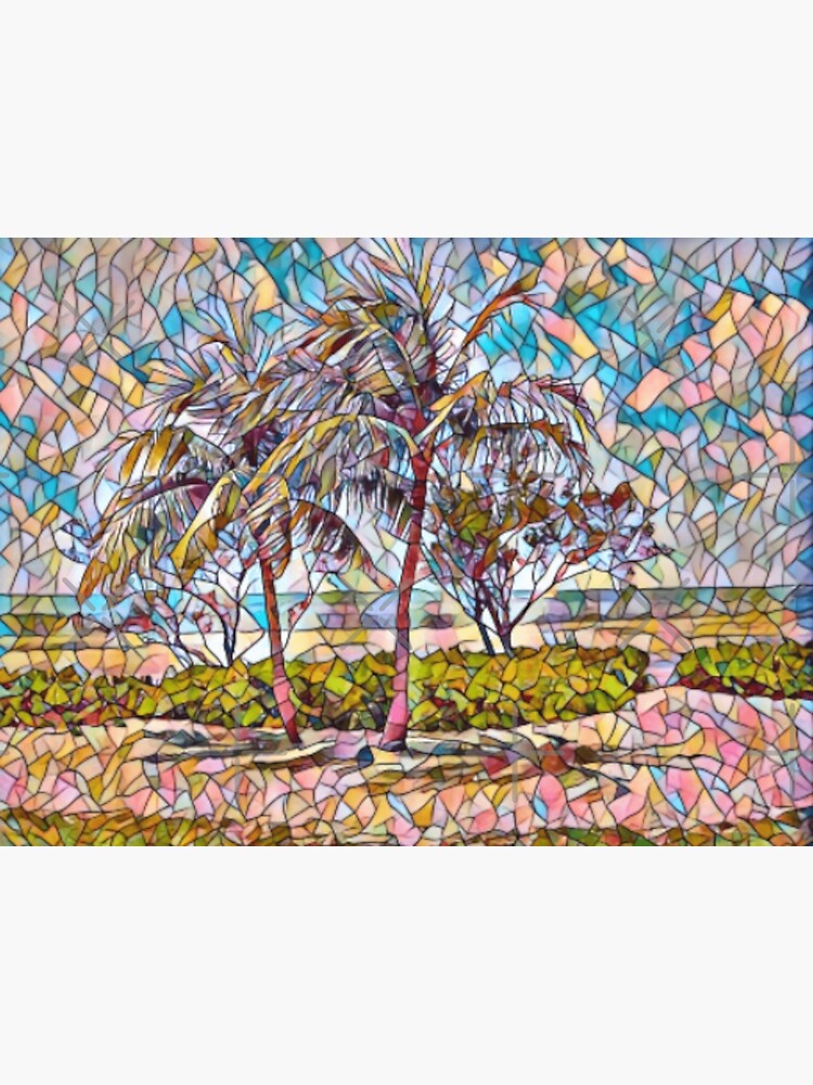 "White Marlin Beach Islamorada Florida Keys Mosaic" Poster for Sale by