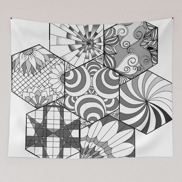Item preview, Tangled Honeycomb designed and sold by lezell.