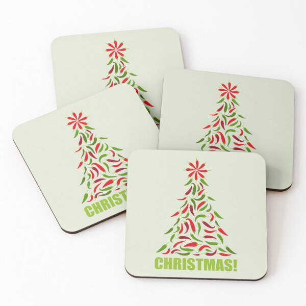 Item preview, Red and Green Chile Christmas Tree designed and sold by Normandie Rainwater.