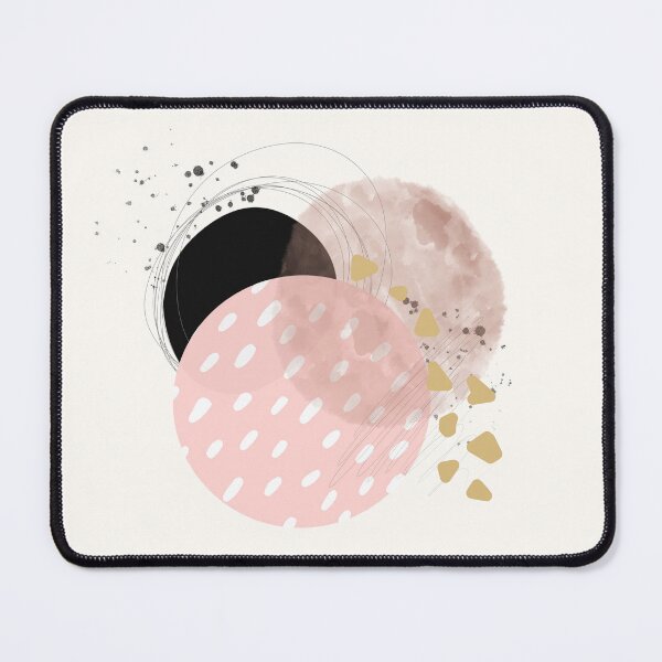 Item preview, Minimalist abstract modern pattern in earthy neutral pastels, gold and black ink designed and sold by KateIsSketchy.