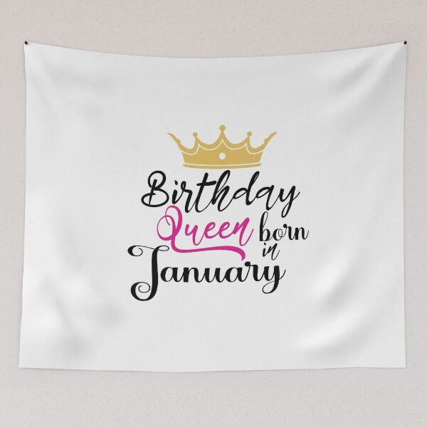 Item preview, Birthday Queen born in January with crown designed and sold by Rsagur12.
