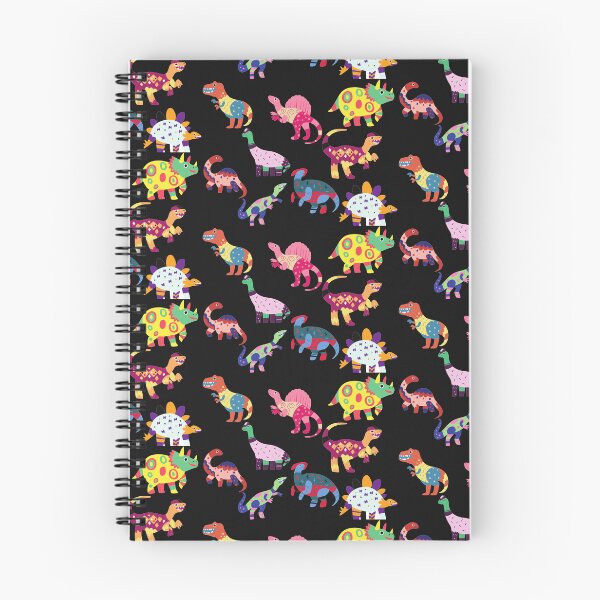 Item preview, Colorful Patchwork Dinosaurs Pattern Black Version designed and sold by Cora Gregory.