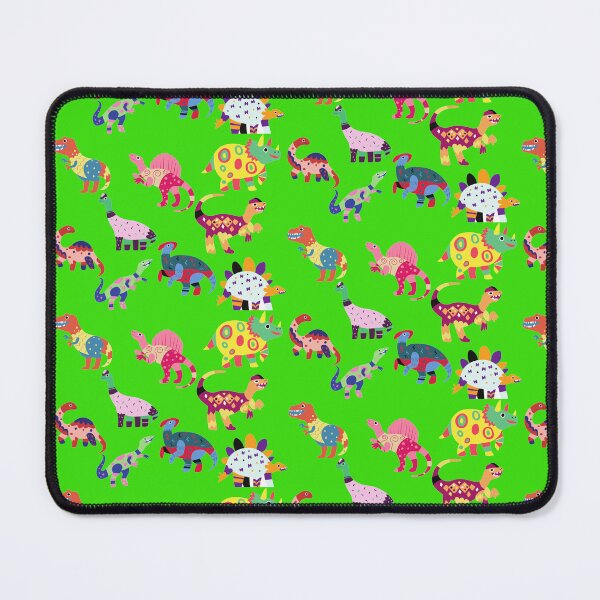 Item preview, Colorful Patchwork Dinosaurs Pattern Green Version designed and sold by Cora Gregory.