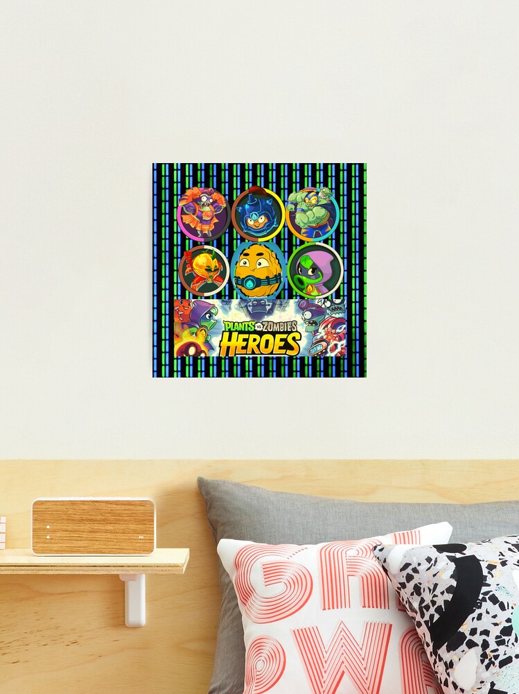 Characters plants vs zombies Heroes, zombie, battle for the neighborhood,  gifts, birthday,kids backpacks for school, Poster by Mycutedesings-1