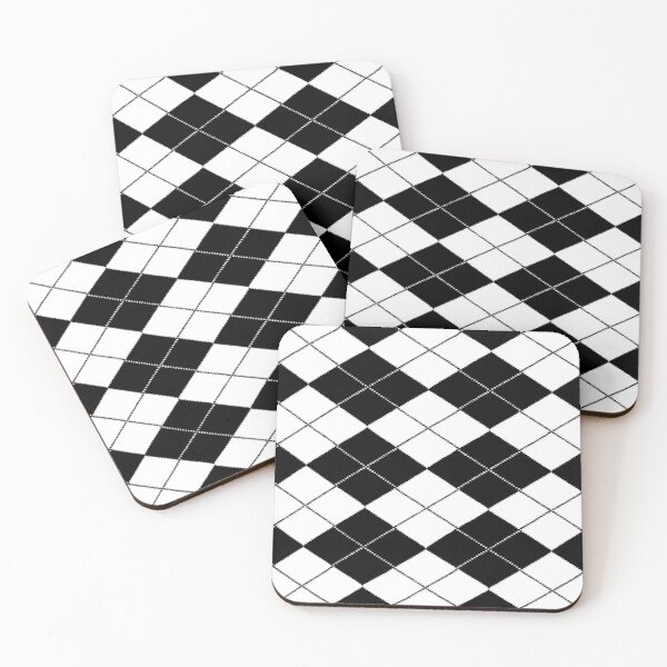 Item preview, Black and white argyl design designed and sold by IncognitumArt.