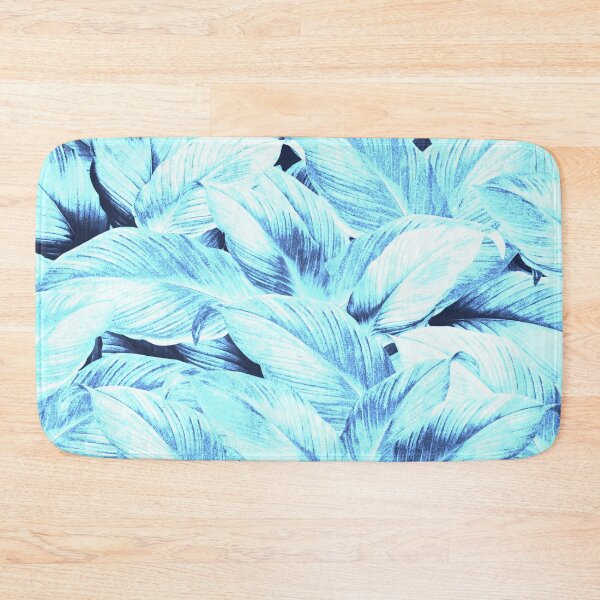 Item preview, Delicate azure blue leaves pattern designed and sold by fowons.
