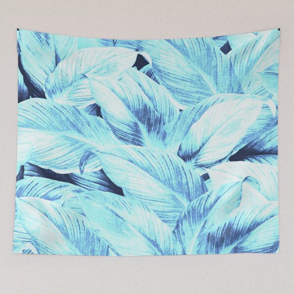 Item preview, Delicate azure blue leaves pattern designed and sold by fowons.