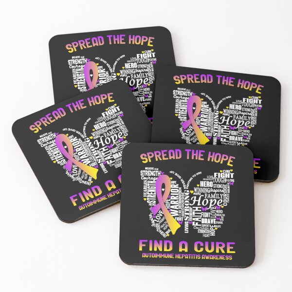 Item preview, Butterfly Ribbon Spread The Hope Find A Cure Autoimmune Hepatitis Awareness designed and sold by Tadmab.