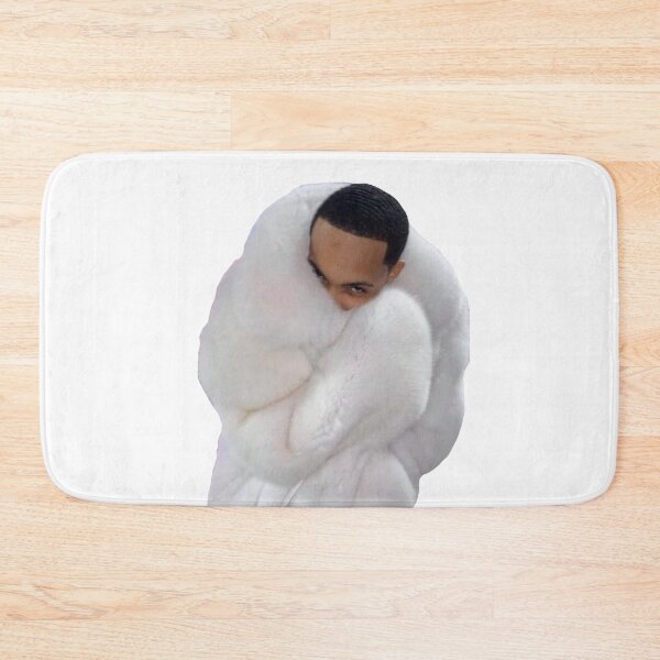 Item preview, White fur coat laughing meme designed and sold by uncannyjuice.