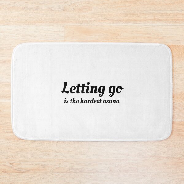 Item preview, YOGA QUOTES Letting go is the hardest asana designed and sold by Inspirationmotivation.