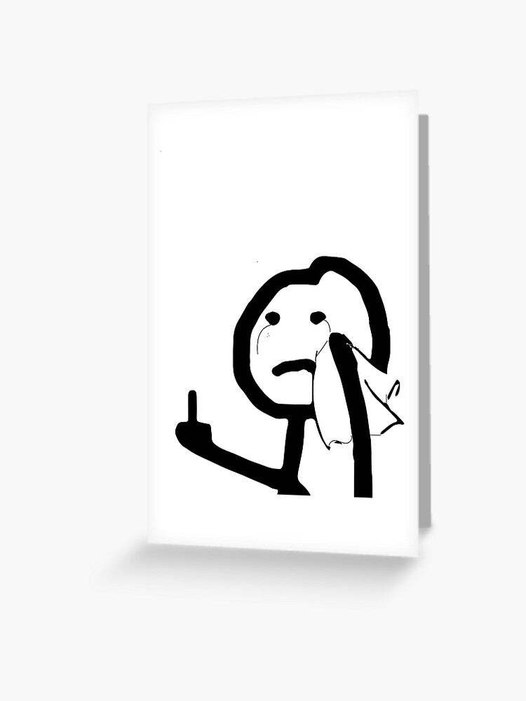 Funny Stickman Meme Greeting Cards for Sale