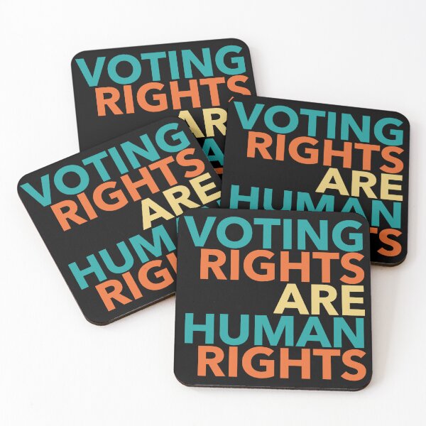 Item preview, Voting Rights are Human Rights (muted 1.0) designed and sold by Thelittlelord.