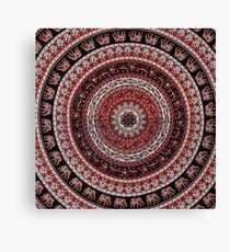 Elephant Tapestry Design Canvas Print
