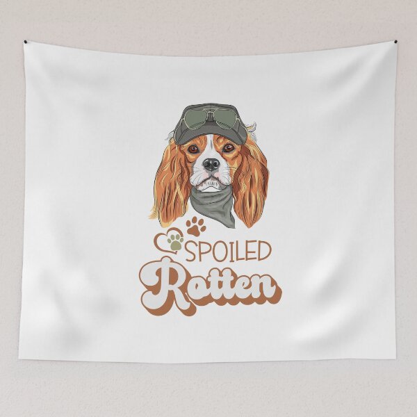 Artikelvorschau, Lustiger unbekümmerter Königcharles Spaniel entworfen und verkauft von momofdoggos.