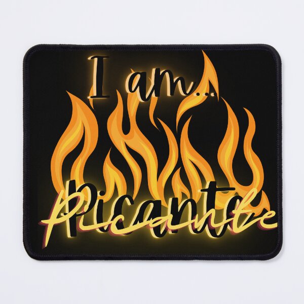 Item preview, I Am Picante in black, Glowing Embers, Heat and Spice, I am Caliente, Spanish, Español designed and sold by BeatyinChaos.