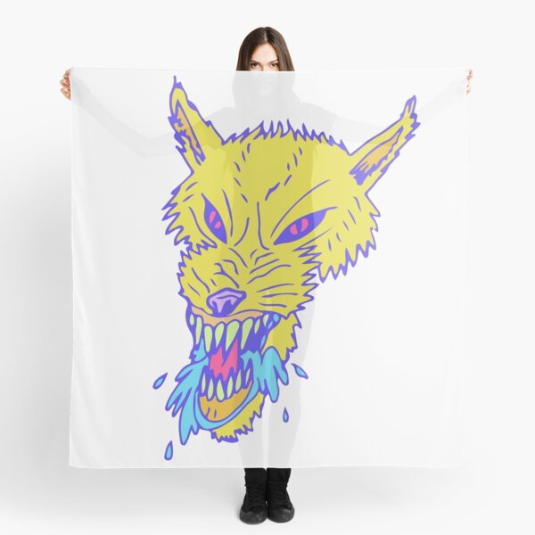 Electric Neon Wolf Scarf