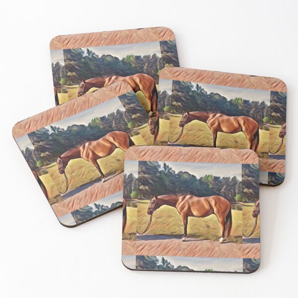 Item preview, Beautiful bay brown horse designed and sold by Vicsdesignsart.