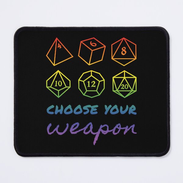 Item preview, Colorful Rainbow RPG Dice Set - Choose Your Weapon designed and sold by SqrlStudios.