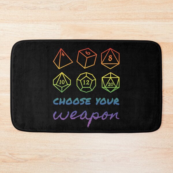 Item preview, Colorful Rainbow RPG Dice Set - Choose Your Weapon designed and sold by SqrlStudios.