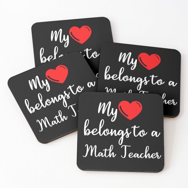 Item preview, My heart belongs to a math teacher valentine's day gift for valentines day designed and sold by Cubed  bubble.