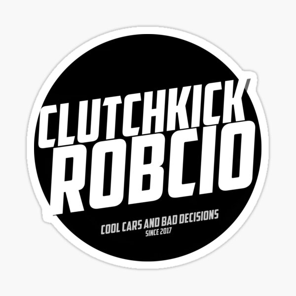 "Clutch kick Robcio Logo Round Black" Sticker for Sale by Robcio