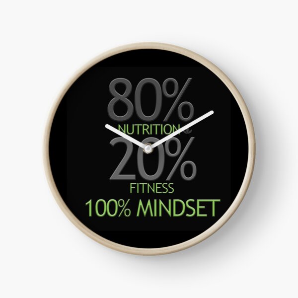 Item preview, It's 80% Nutrition , 20% Fitness and 100% Mindset Wellness Swag designed and sold by getfitwithe.