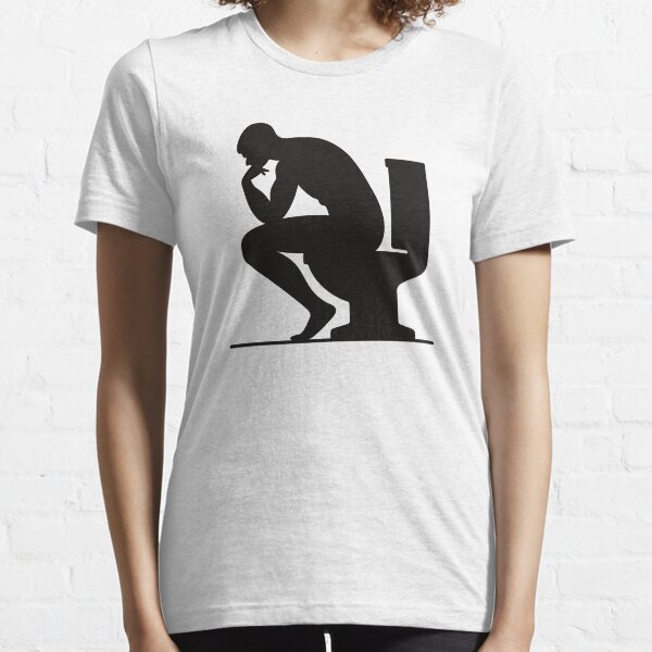 A man sitting on the toilet Essential T-Shirt