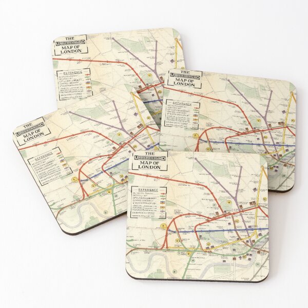Item preview, London Undergound Map - Railways, 1911 designed and sold by nextstepdesigns.
