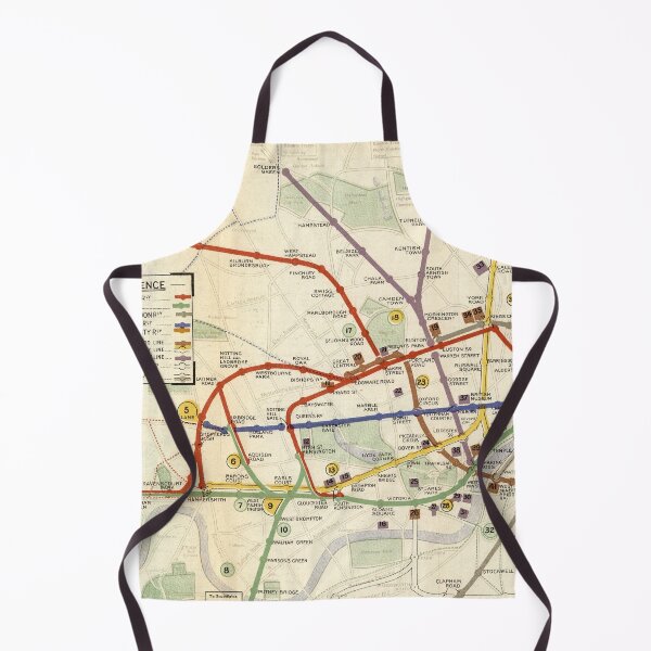 Item preview, London Undergound Map - Railways, 1911 designed and sold by nextstepdesigns.