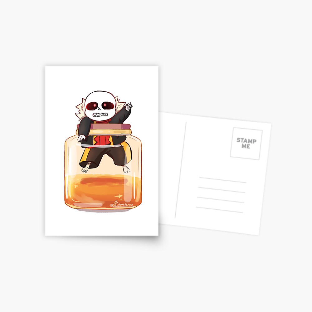 Horror Sans Bitty Postcard for Sale by MoonRushers