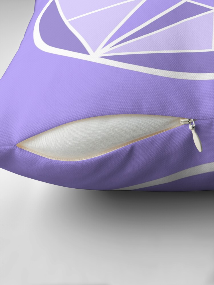 Thumbnail 2 of 4, Pillow, Purple Crystal Star designed and sold by Crystal-Star.