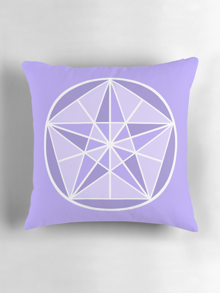 Thumbnail 3 of 4, Pillow, Purple Crystal Star designed and sold by Crystal-Star.