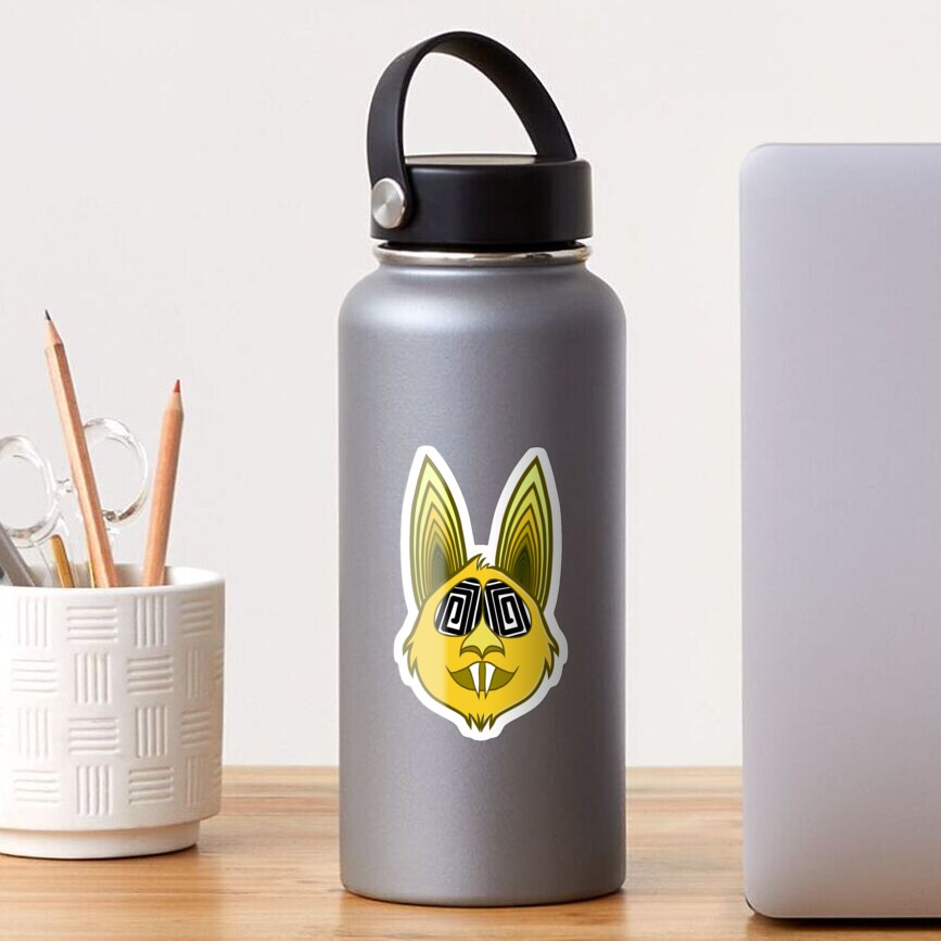 Yellow Hypno Bat Sticker