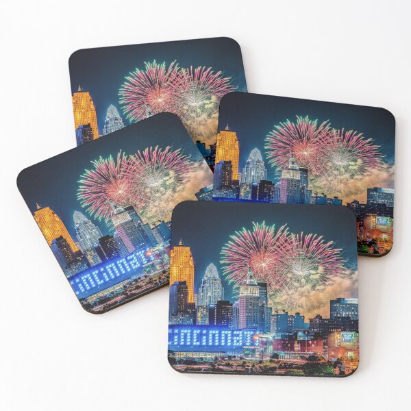 Item preview, 2019 WEBN Fireworks Cincinnati Ohio Skyline Photograph designed and sold by DaveFilm.