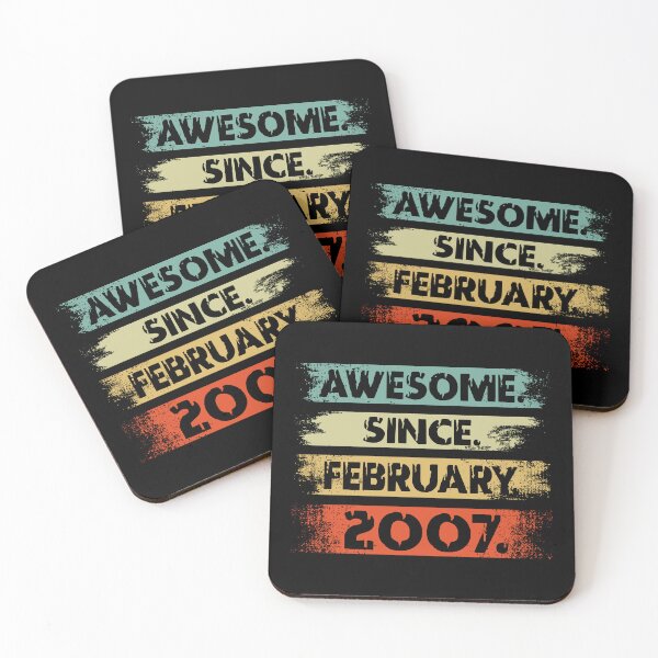 Item preview, 15th Birthday Awesome Since February 2007 15 Years Old designed and sold by printrendstore.