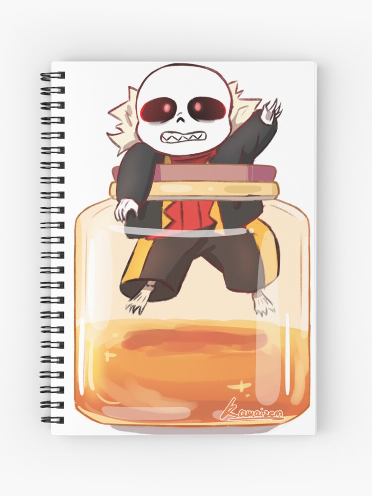 Underfell bitty sans  Spiral Notebook for Sale by Kawaizem