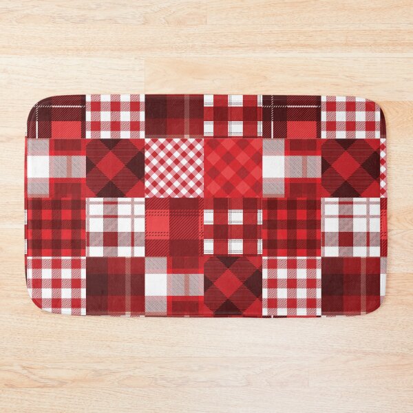 Item preview, Mixed Red And White Clark Tartan - Buffalo Plaid Pattern designed and sold by NawalMagdy.