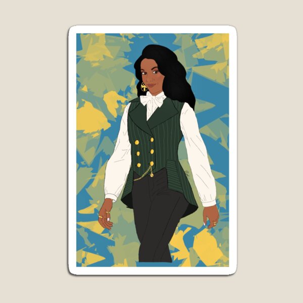 Aperçu de l'œuvre Kate Sharma dans un gilet créée et vendue par memorisquad.